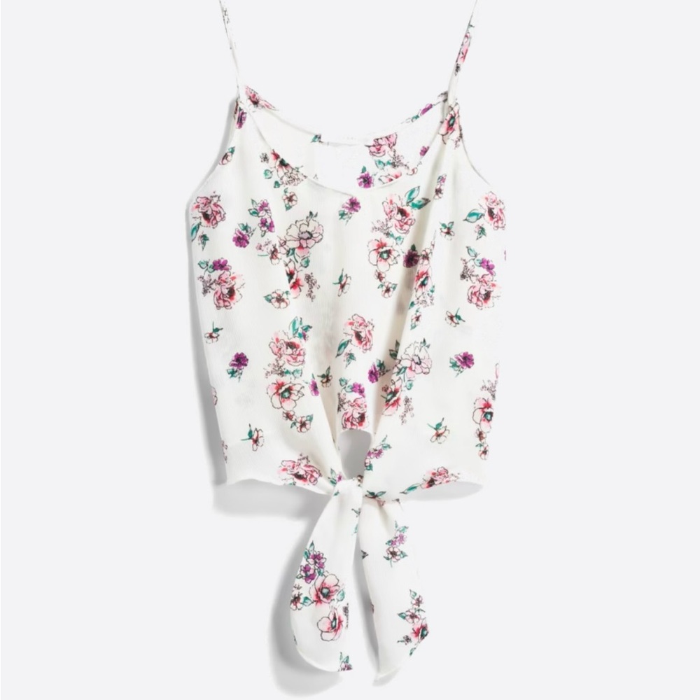 Crop floral cami
